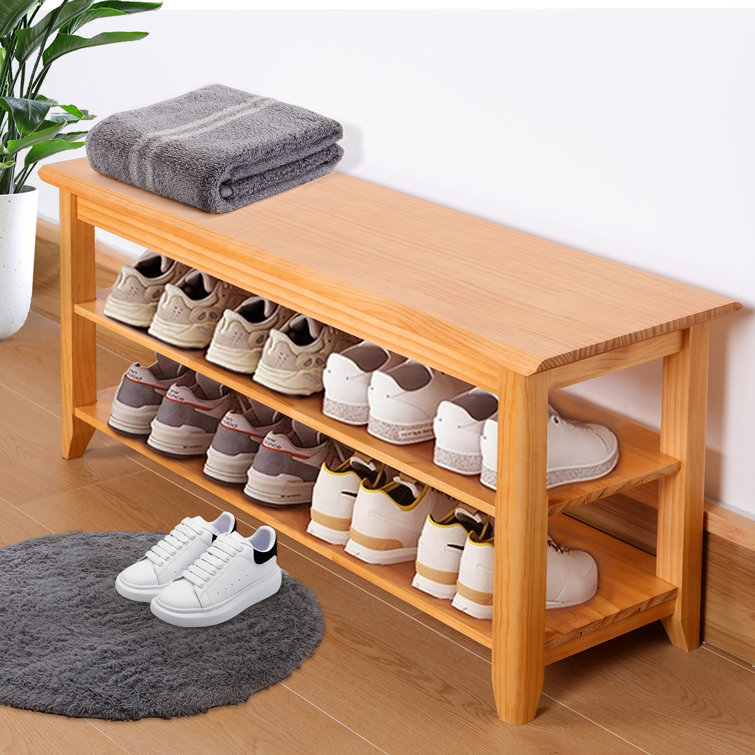 10 pair best sale shoe rack wayfair